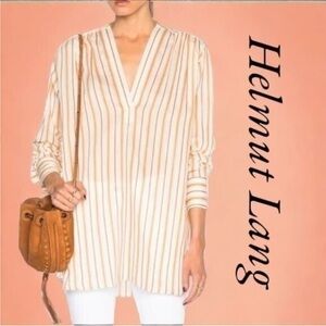 Helmut Lang Light Weight Striped Tunic Top Size XS
